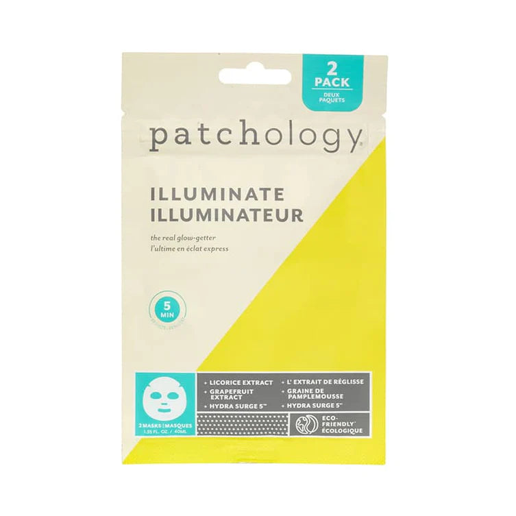 Patchology Illuminate Sheet Mask 2 Ct